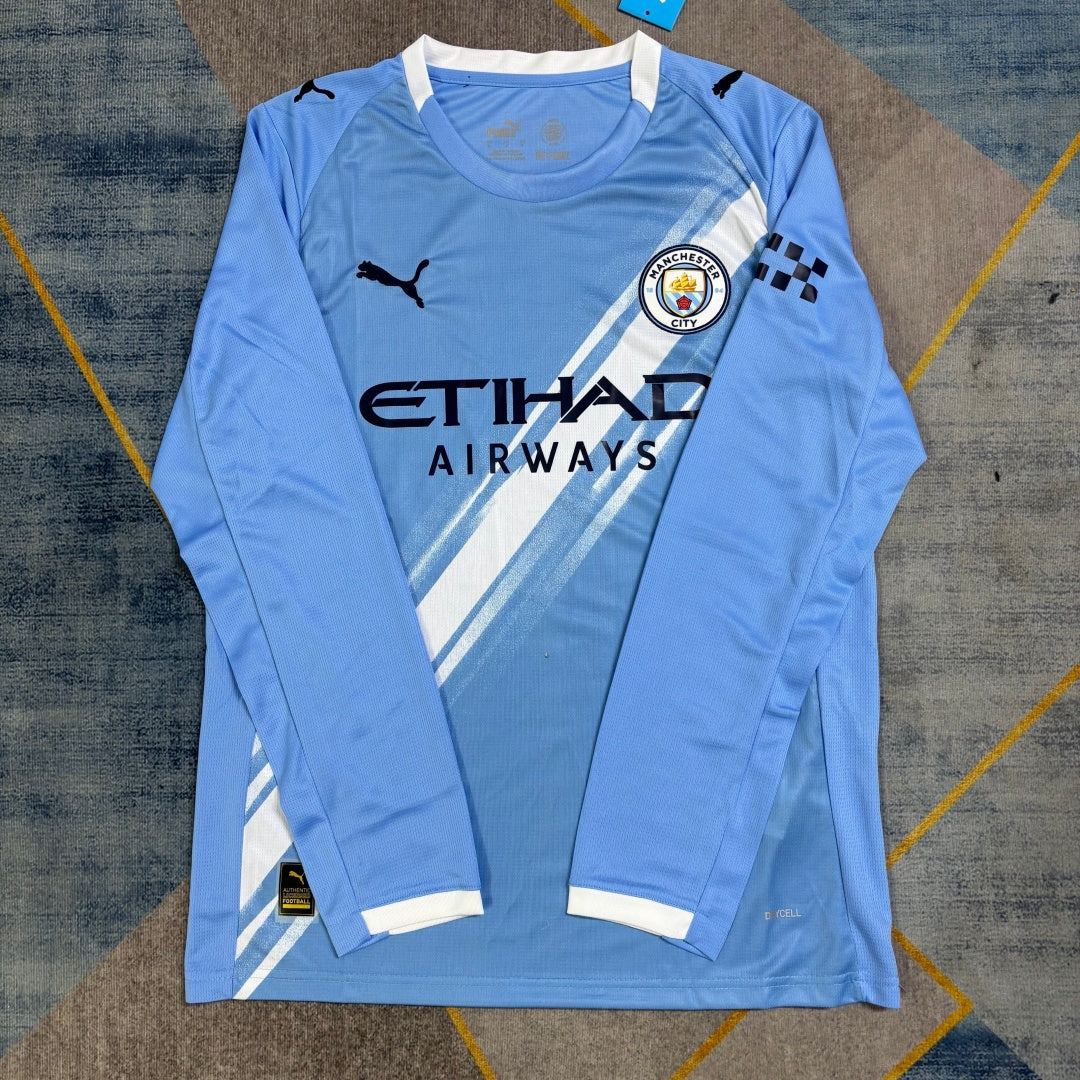 Maillot 25/26 Manchester City Domicile Manches Longues