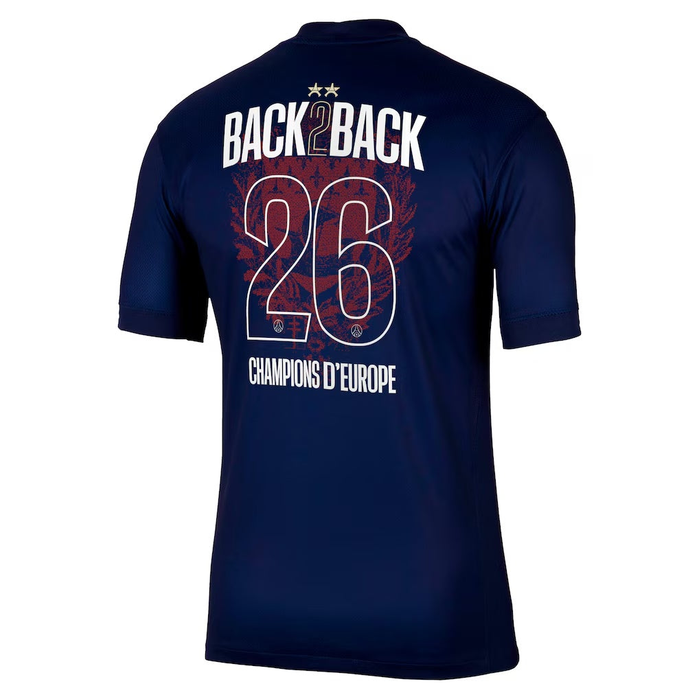 Maillot 25/26 PSG Domicile Champions -fan Version (⭐⭐) back2back -26