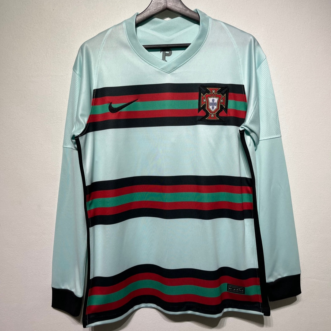 2020 Portugal Extérieur maillot Retro Manches Longues