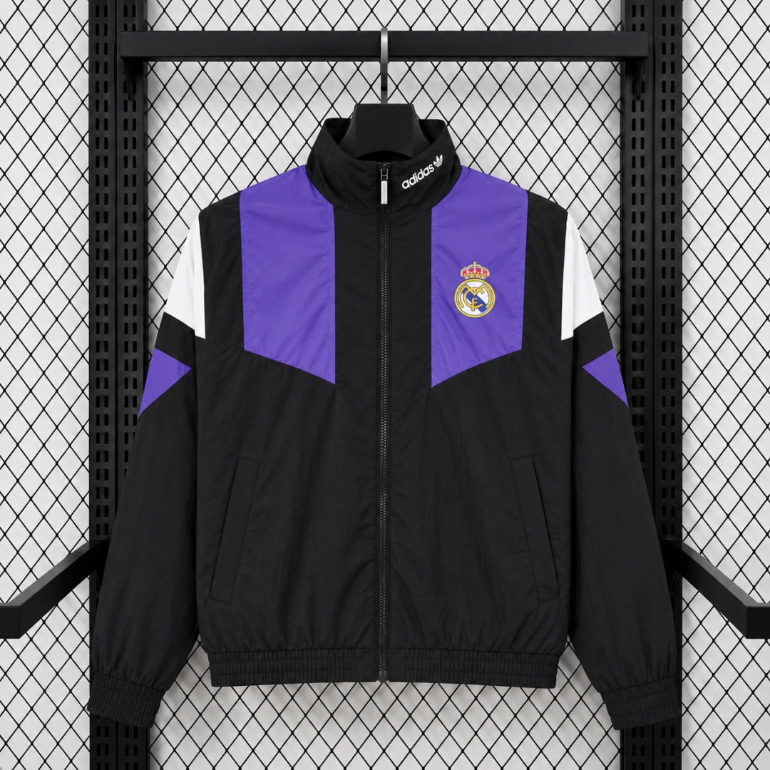 Veste coupe-vent réversible Real Madrid black