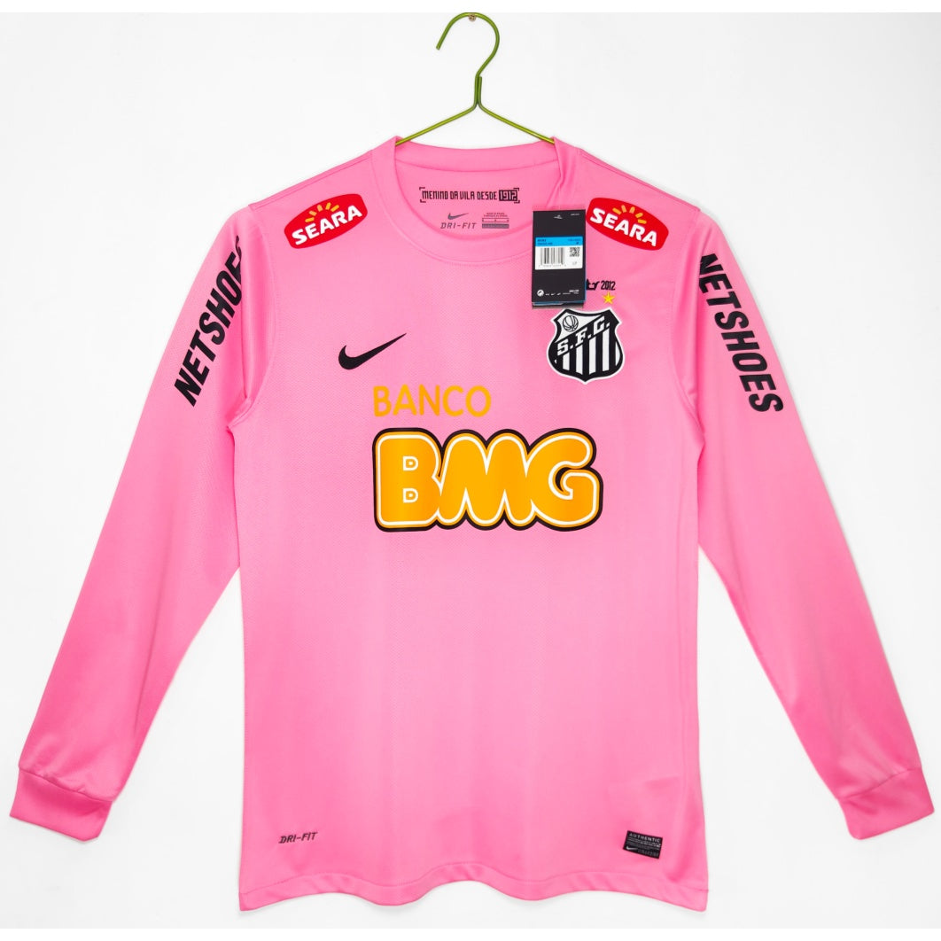 Maillot 2011/2012 Santos Retro rose Manches Longues