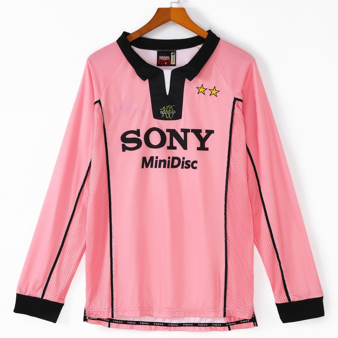 1997-1998 Maillot Juventus Extérieur Retro Manches Longues