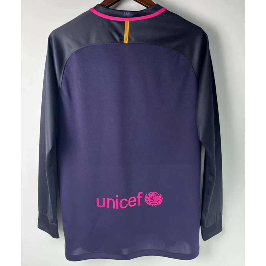 FC Barcelone maillot extérieur Rétro Manches Longues 2016 2017