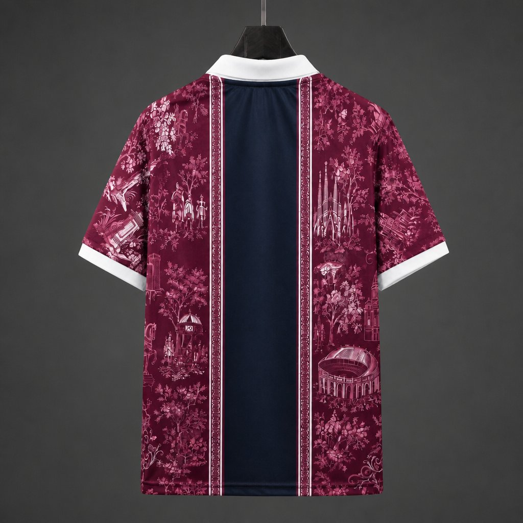 Maillot 26/27 Barcelone Special Edition Burgundy Polo Collar