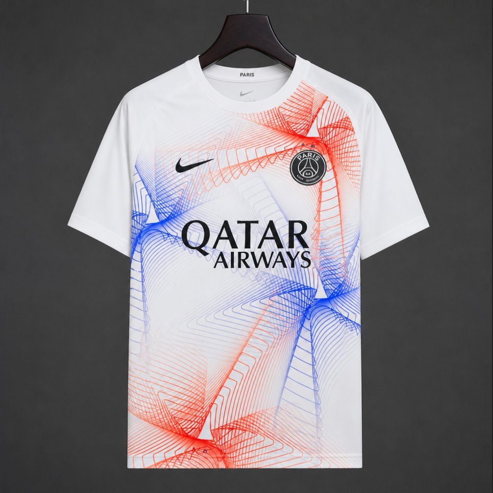 Maillot 26/27 PSG Spécial Pre-Match White/Red/Blue