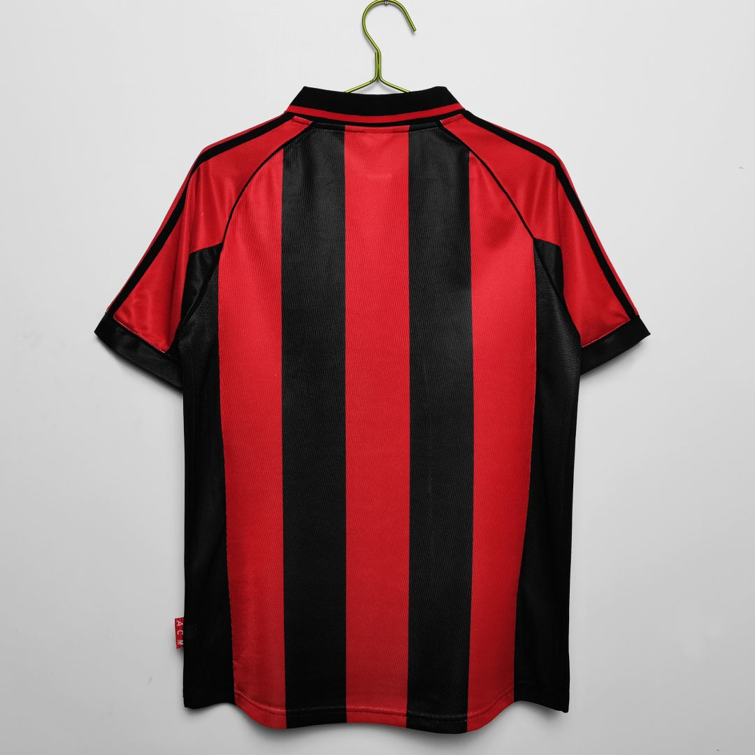 1998- 1999 Maillot AC Milan Domicile Rétro