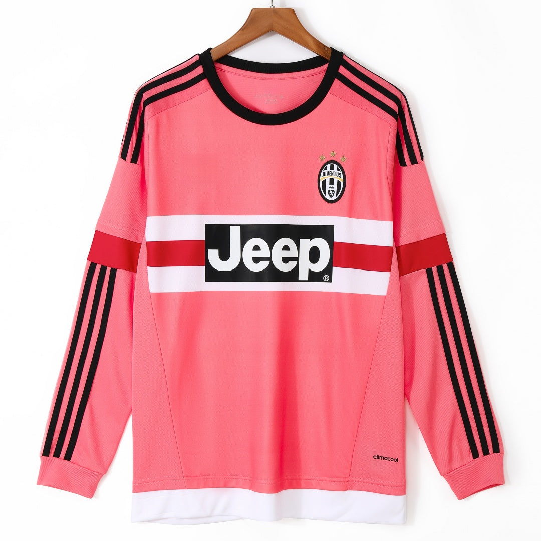 Maillot 2015-2016 Juventus Extérieur Manches Longues Retro