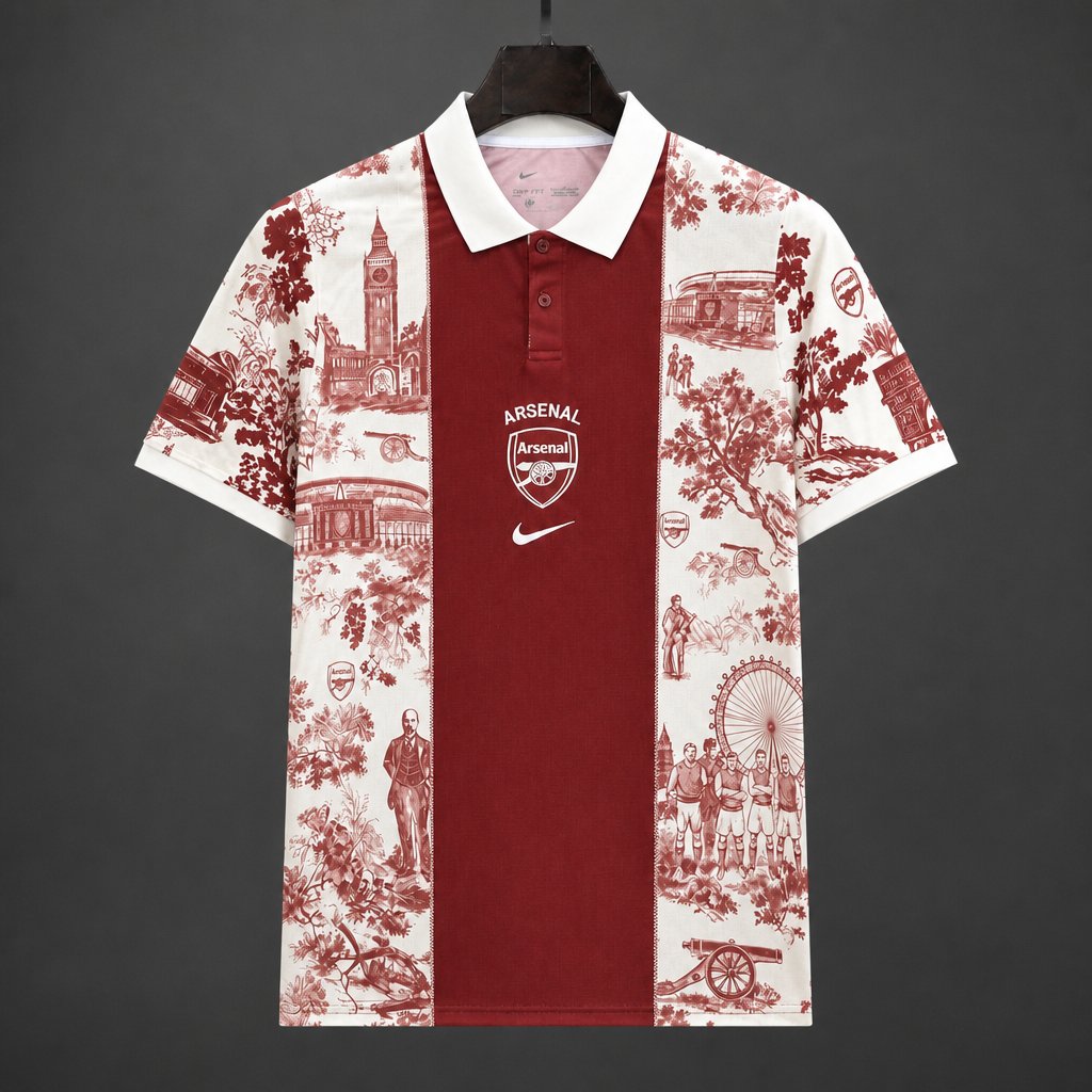 Maillot 26/27 Arsenal x Dior Red Special Edition