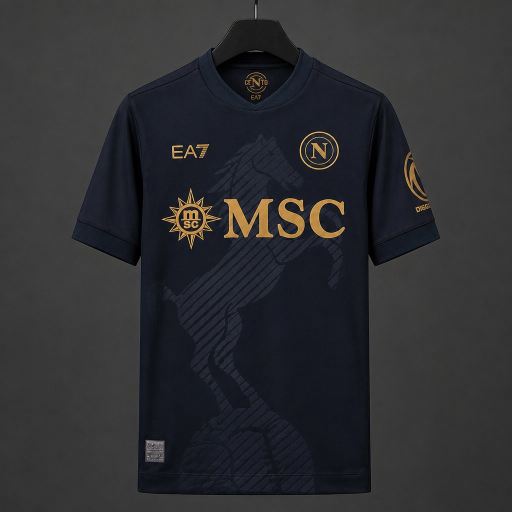 Maillot 26/27 SSC Naples Champions League Third Black