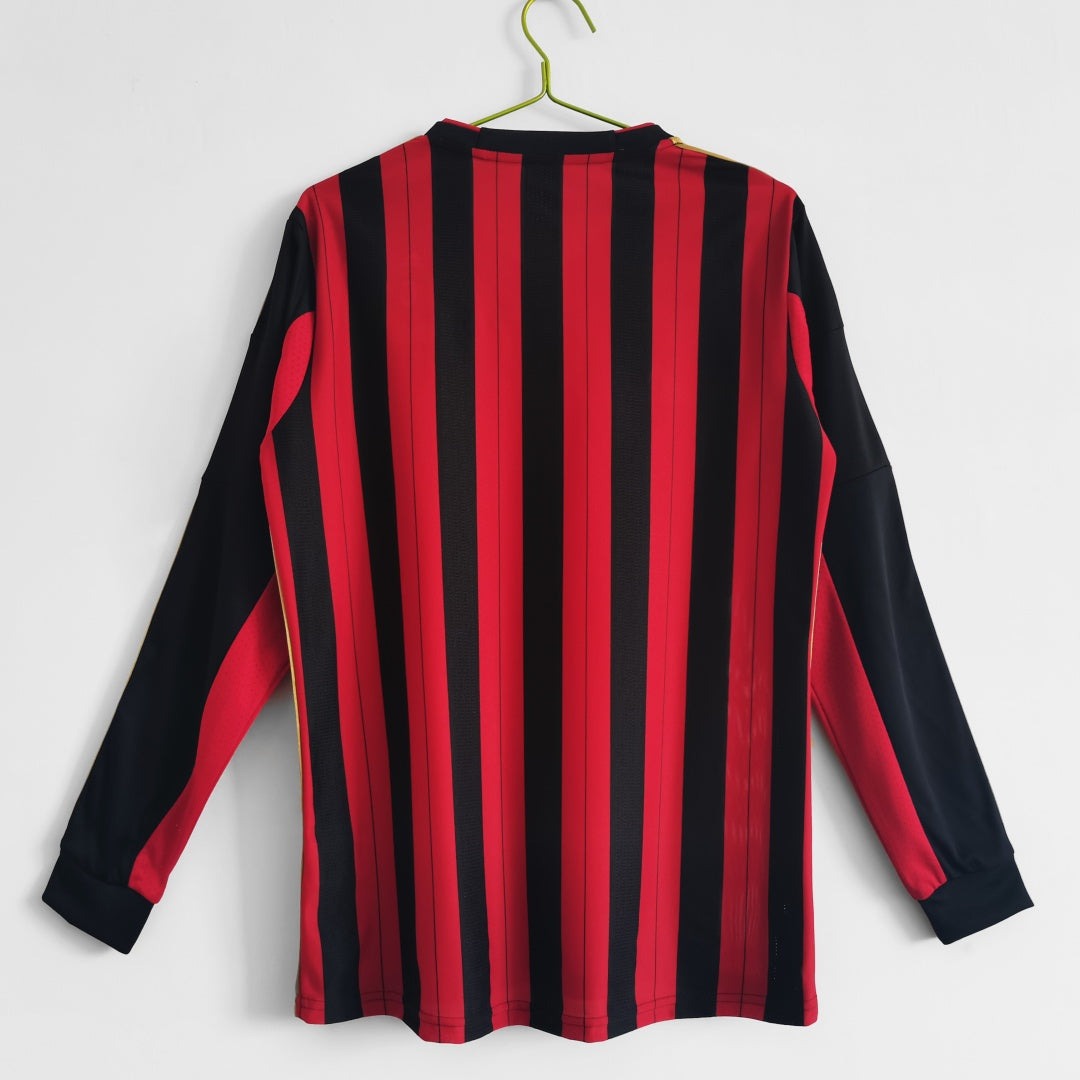 2013- 2014 Maillot AC Milan Domicile Rétro Manches Longues