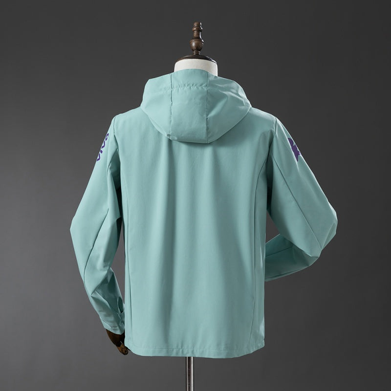 Veste coupe-vent réversible Brésil green