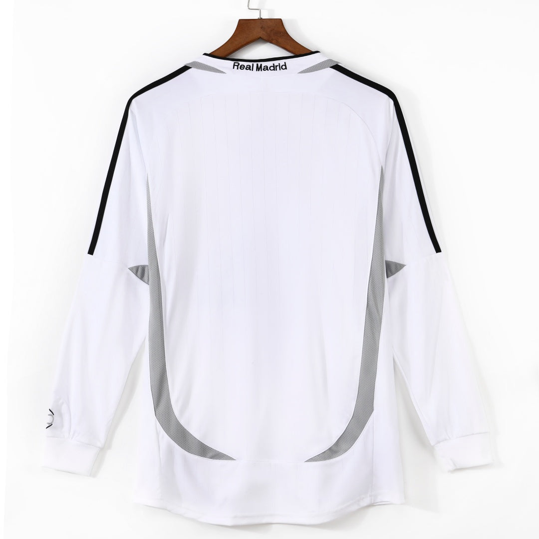 2006-2007 Real Madrid  Domicile Retro Manches Longues