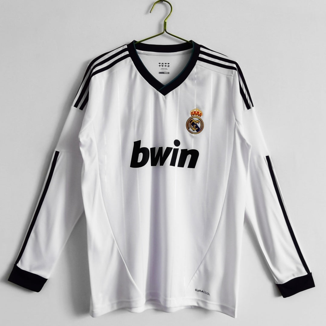 2012-2013 Maillot Retro Real Madrid Domicile   Manches Longues