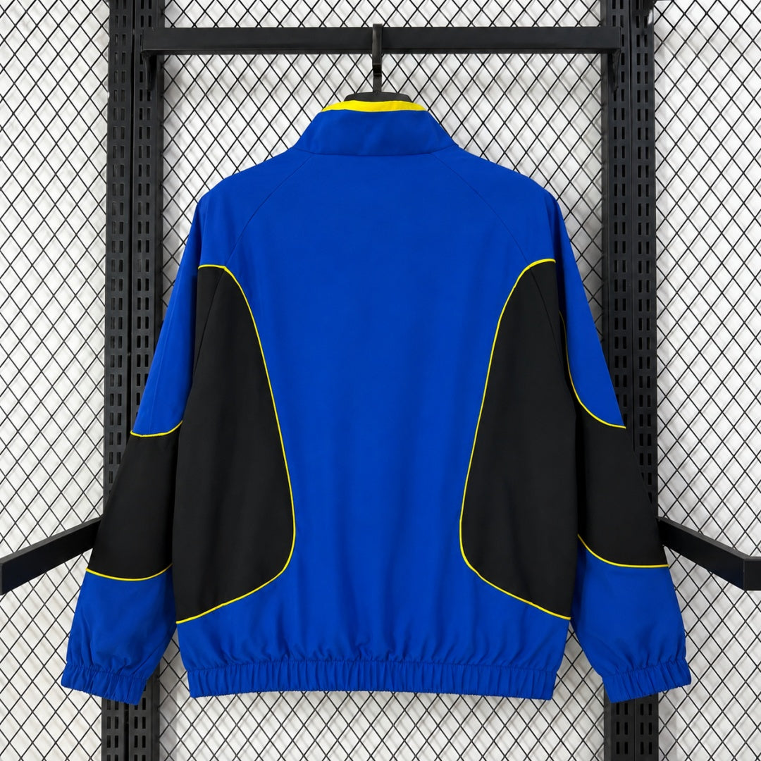 Veste coupe-vent réversible Brésil blue