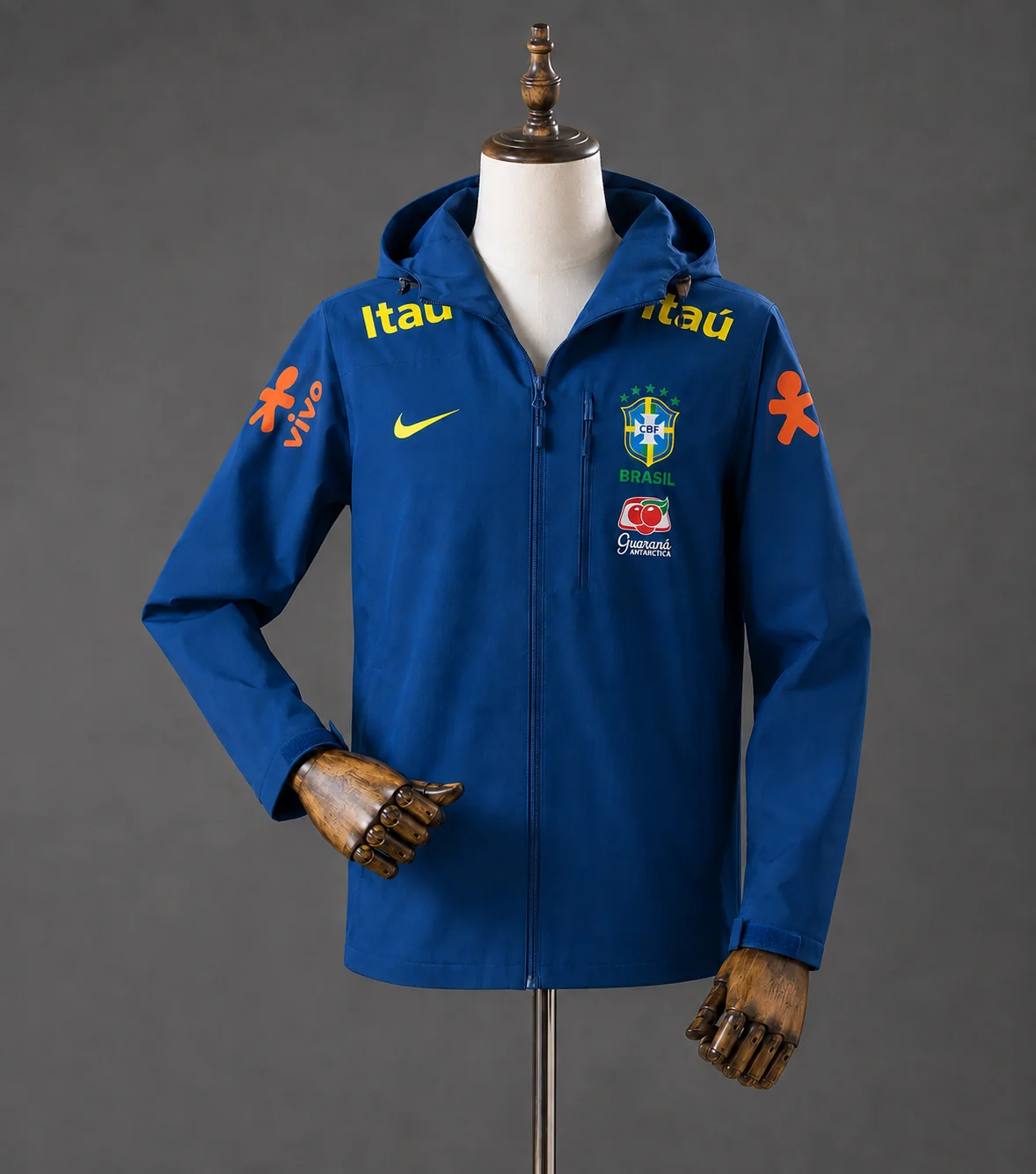 Veste coupe-vent réversible Brésil blue