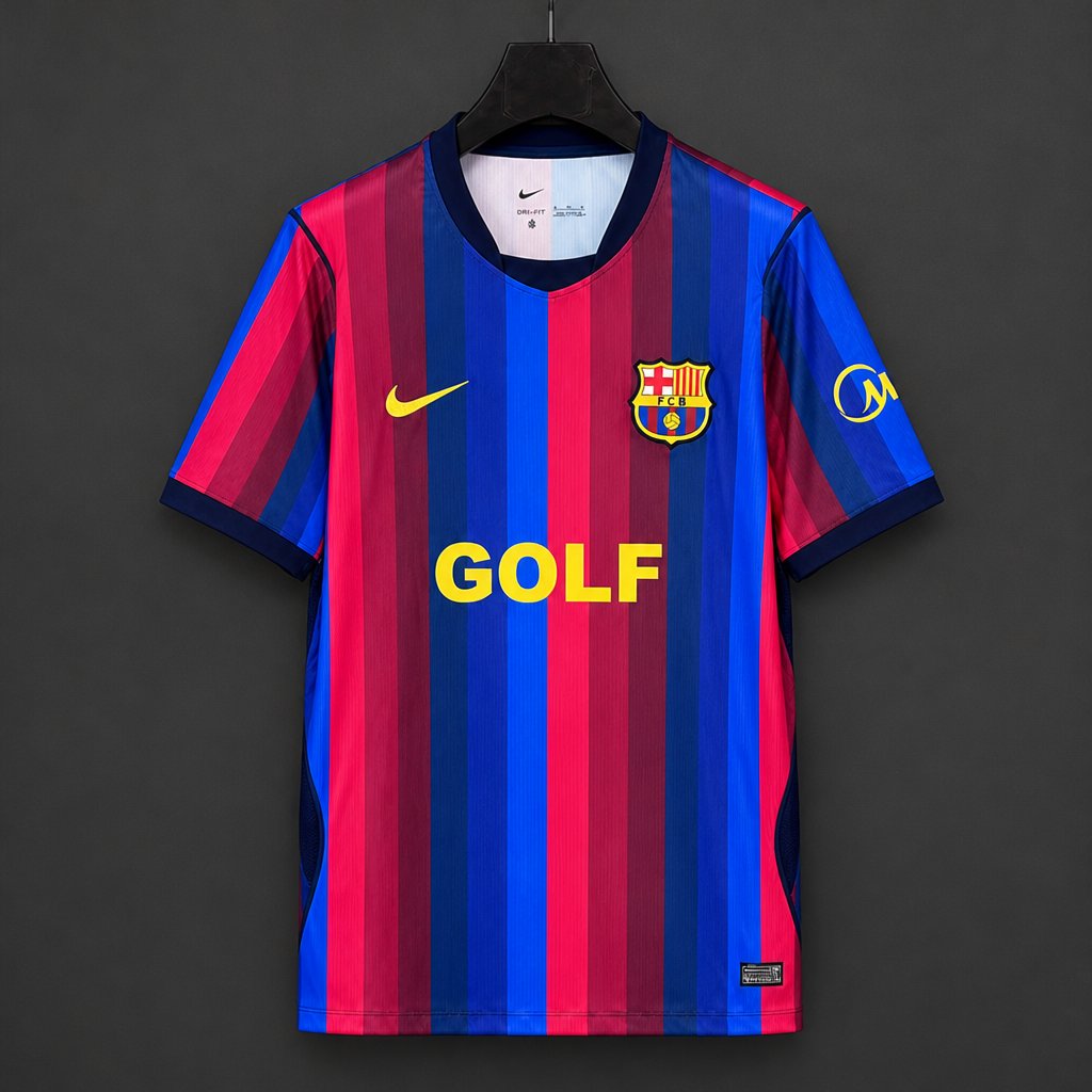 Maillot 26/27 Barcelone x x Golf Wang El Clasico Red/Blue