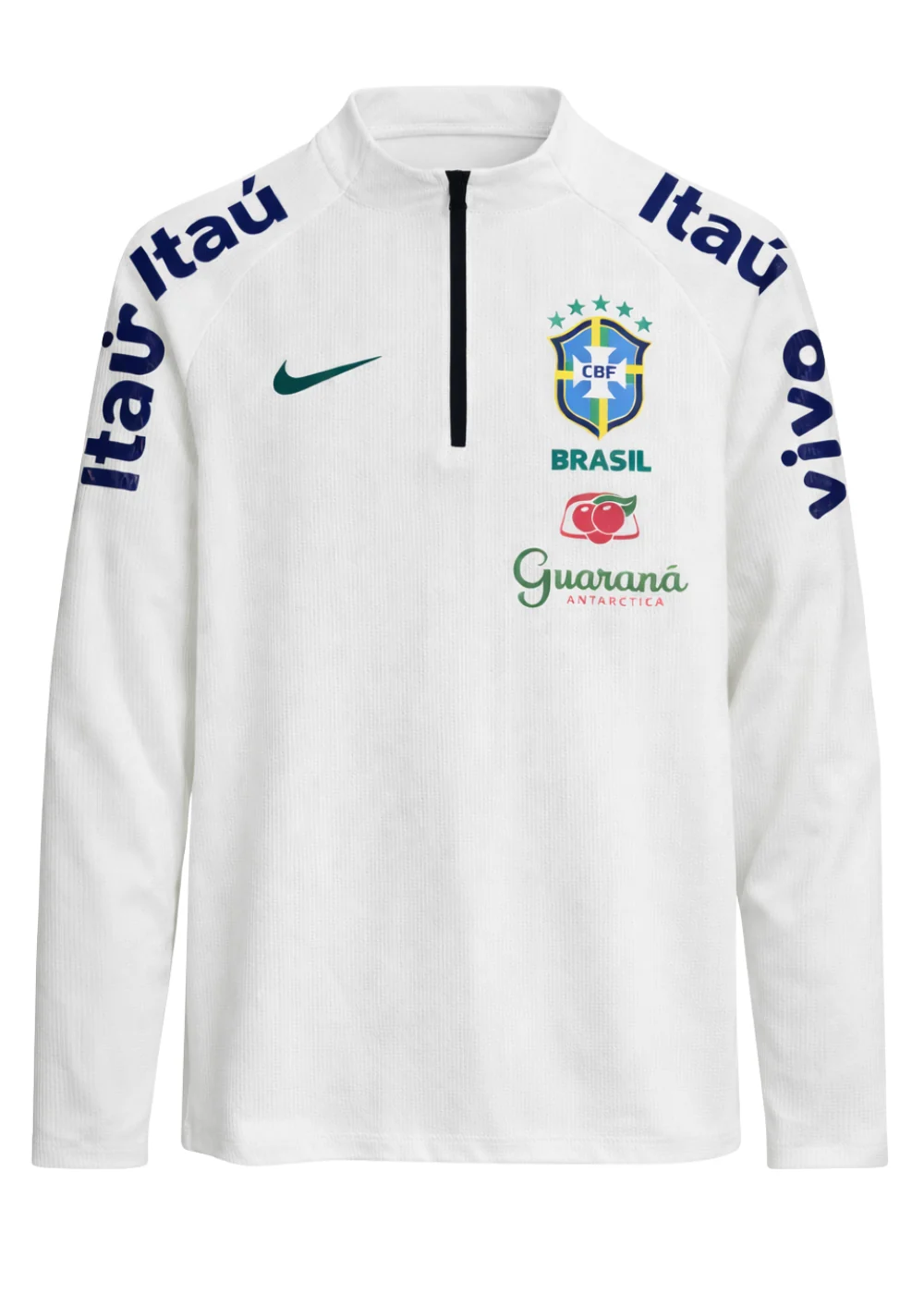 Veste du Brésil Zippé 2026 Longues training white