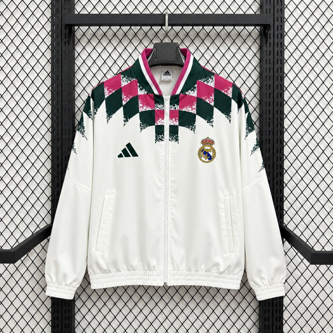 Veste coupe-vent réversible Real Madrid white I