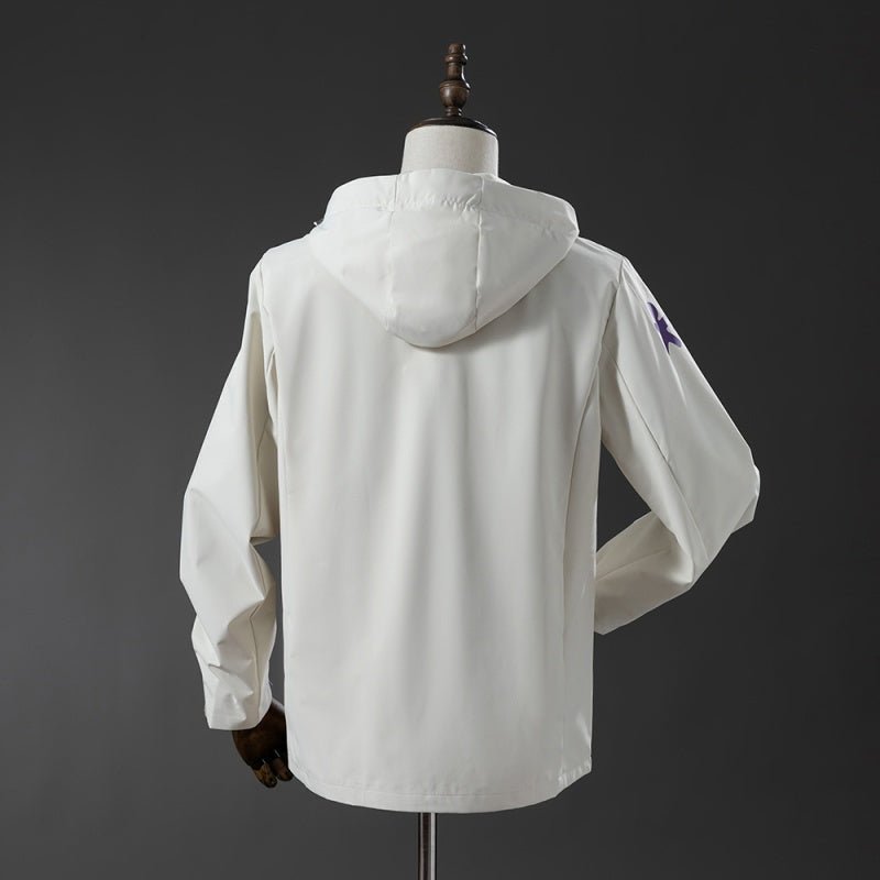 Veste coupe-vent réversible Brésil white