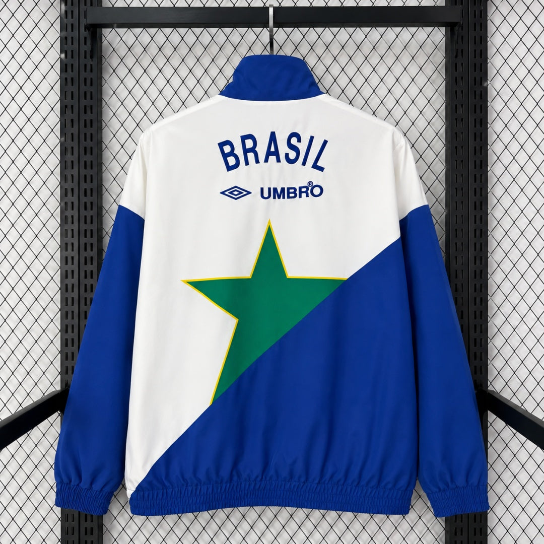 Veste coupe-vent réversible Brésil green