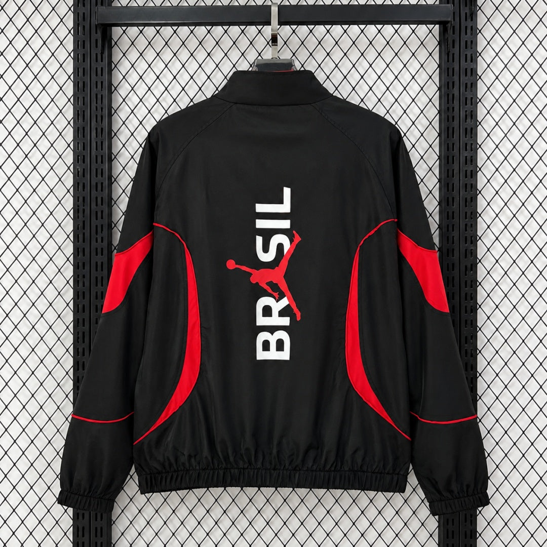 Veste coupe-vent réversible Brésil black