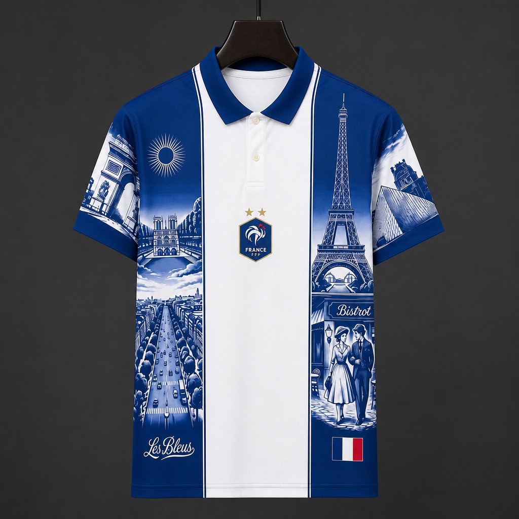 Maillot  2026 France Paris Special Edition Polo Collar