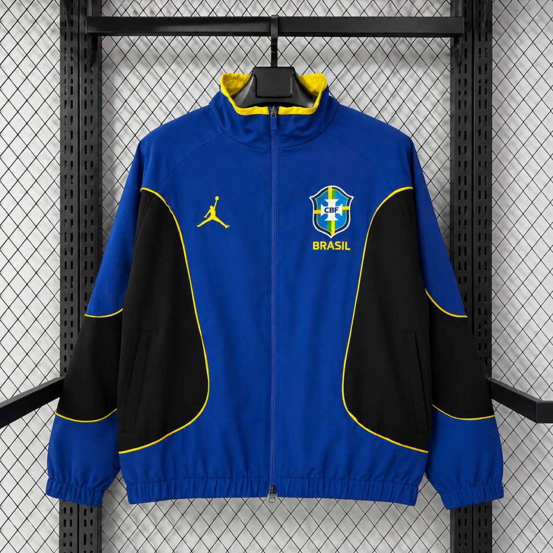 Veste coupe-vent réversible Brésil blue