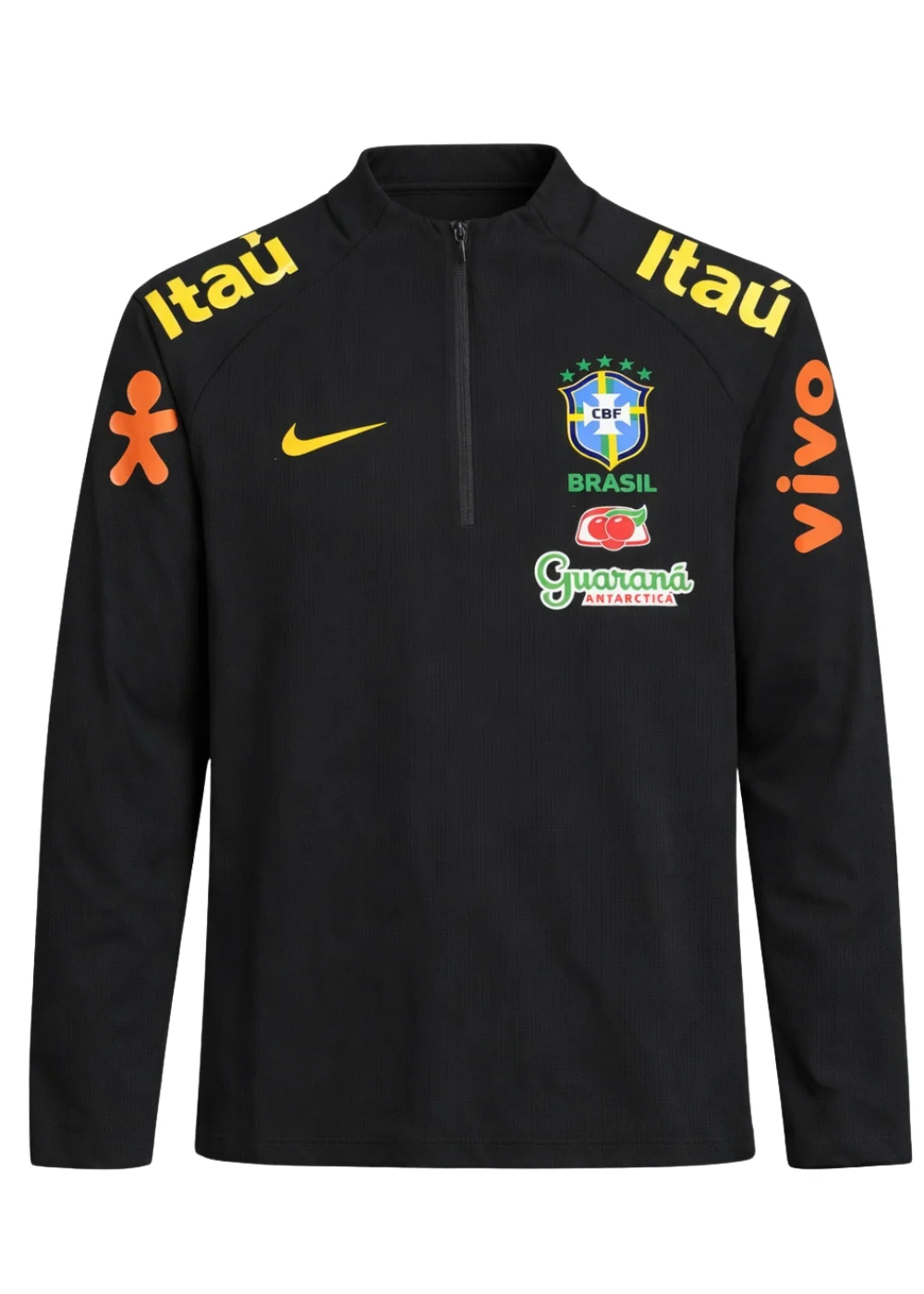 Veste du Brésil Zippé 2026 Longues training black